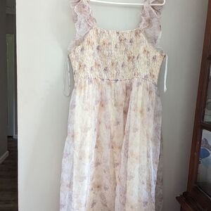 Arula Cream and Purple dress